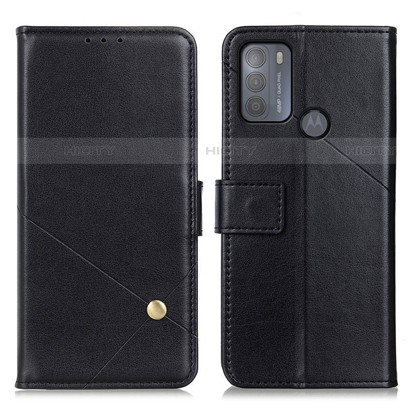 Custodia Portafoglio In Pelle Cover con Supporto D04Y per Motorola Moto G50 Nero