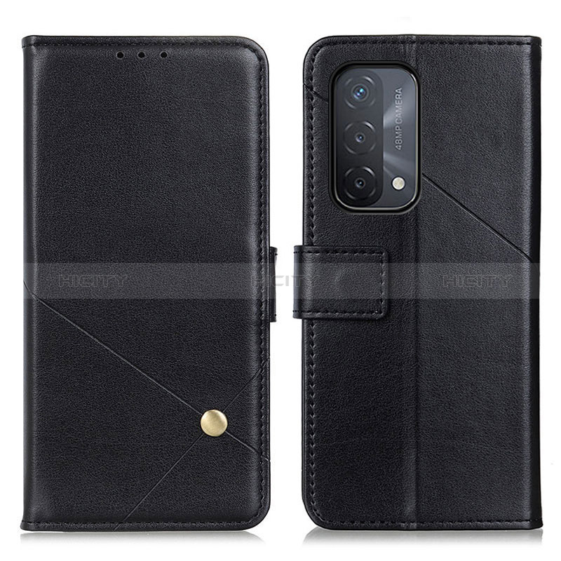 Custodia Portafoglio In Pelle Cover con Supporto D04Y per Oppo A54 5G Nero