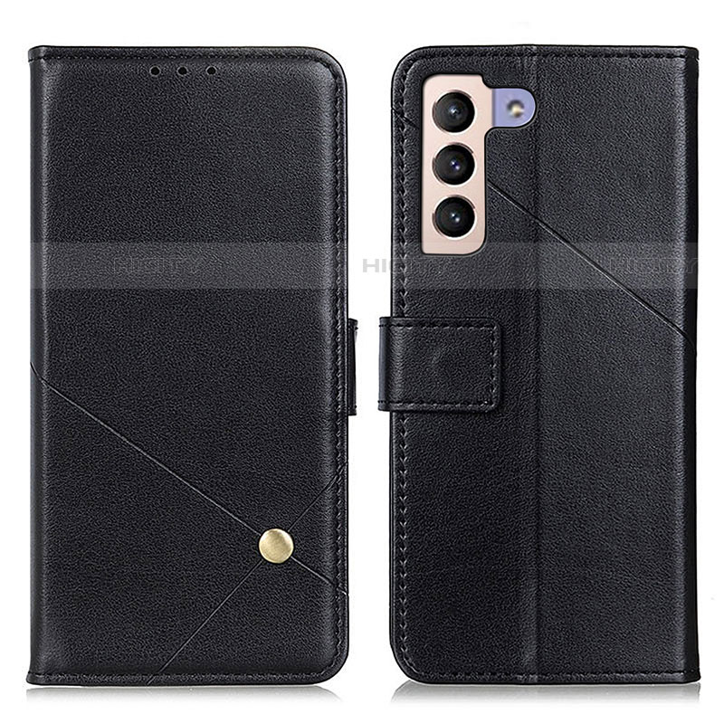 Custodia Portafoglio In Pelle Cover con Supporto D04Y per Samsung Galaxy S21 5G Nero