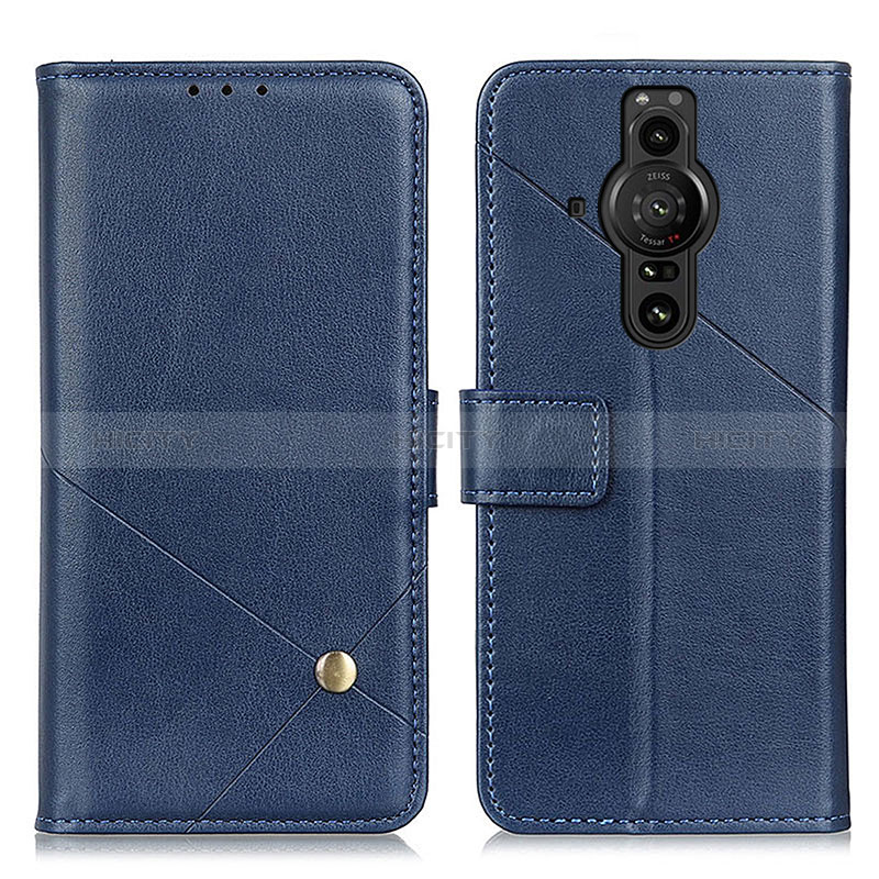 Custodia Portafoglio In Pelle Cover con Supporto D04Y per Sony Xperia PRO-I