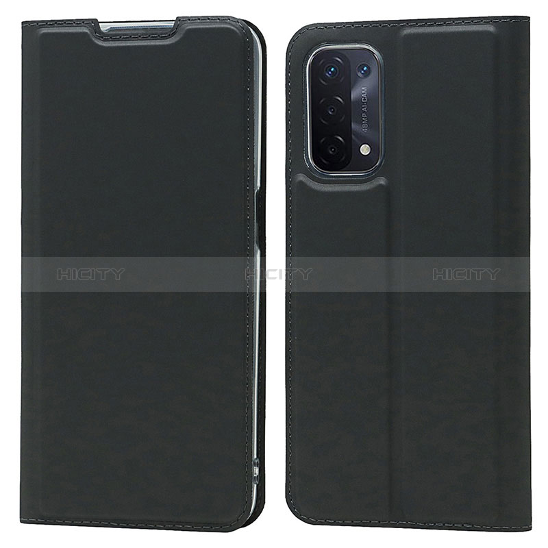 Custodia Portafoglio In Pelle Cover con Supporto D05T per Oppo A54 5G Nero