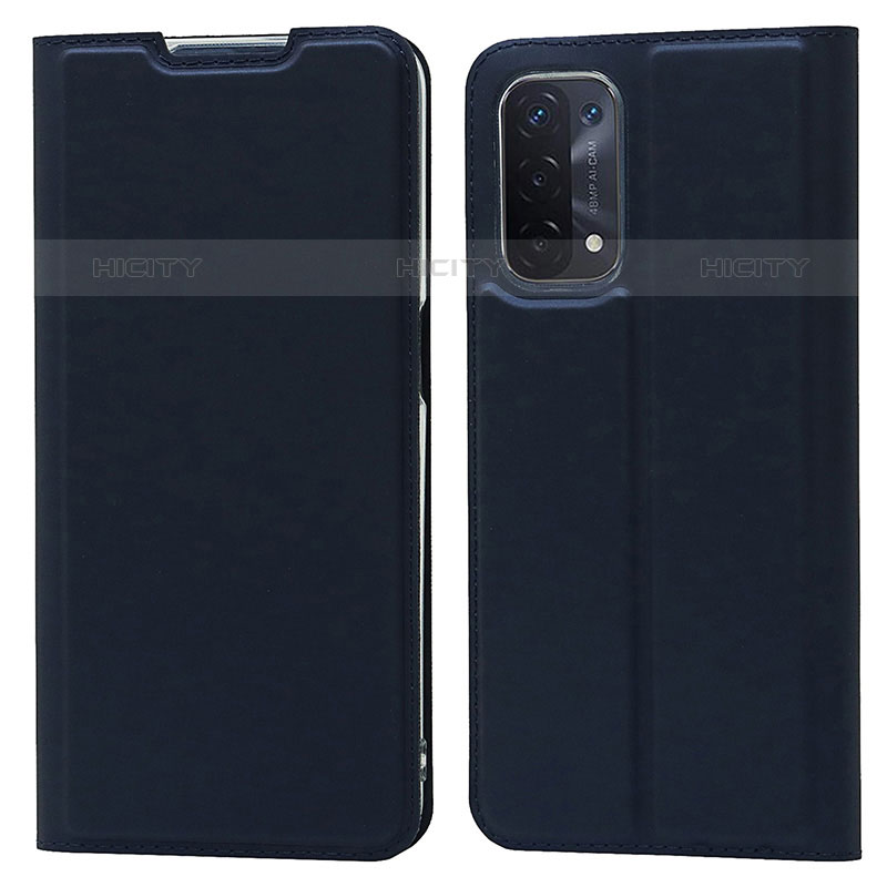 Custodia Portafoglio In Pelle Cover con Supporto D05T per Oppo A93 5G Blu