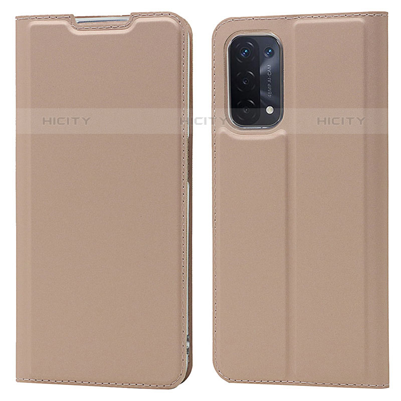 Custodia Portafoglio In Pelle Cover con Supporto D05T per Oppo A93 5G Oro Rosa