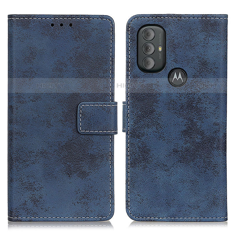 Custodia Portafoglio In Pelle Cover con Supporto D05Y per Motorola Moto G Play Gen 2 Blu