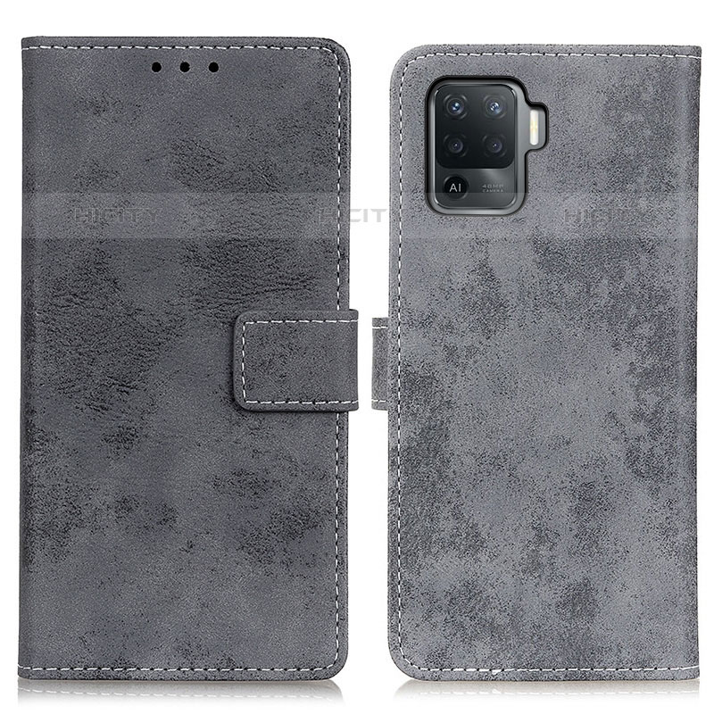 Custodia Portafoglio In Pelle Cover con Supporto D05Y per Oppo Reno5 F