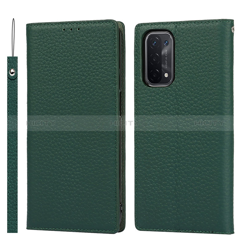 Custodia Portafoglio In Pelle Cover con Supporto D06T per Oppo A74 5G