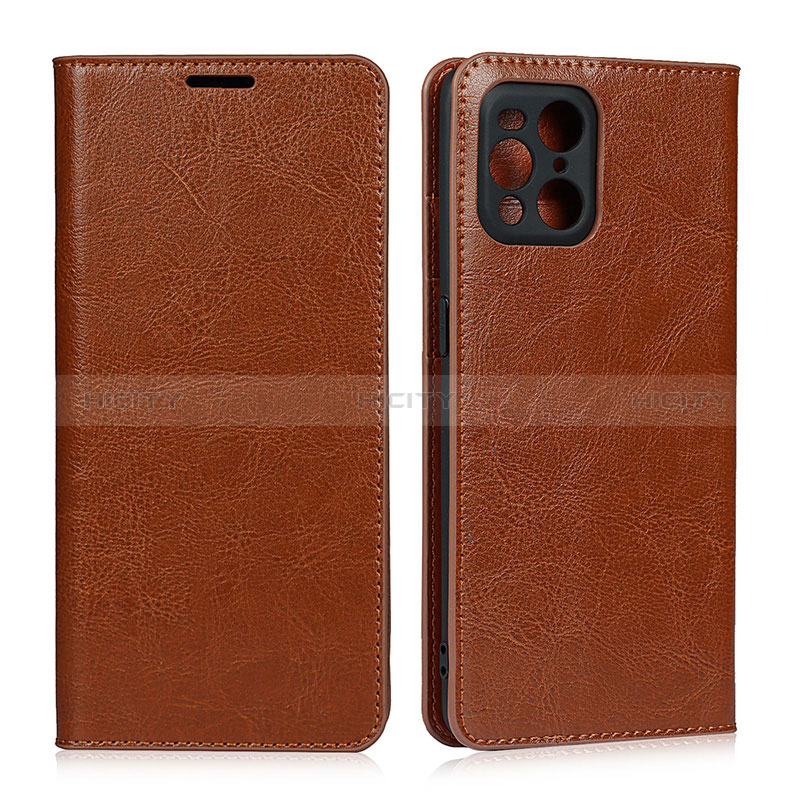 Custodia Portafoglio In Pelle Cover con Supporto D07T per Oppo Find X3 5G