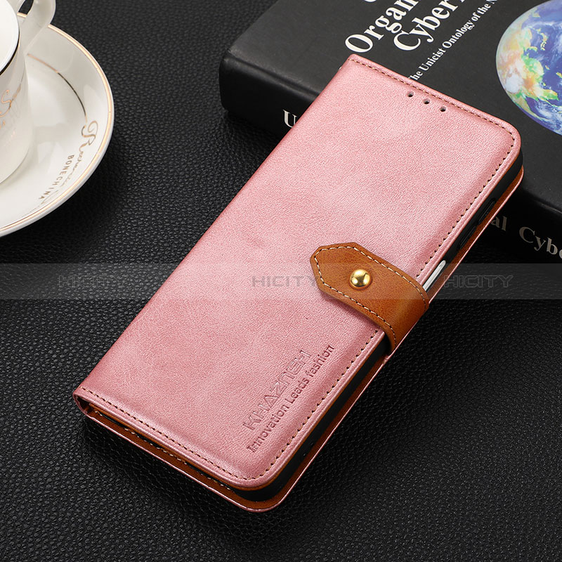 Custodia Portafoglio In Pelle Cover con Supporto D07Y per Huawei Mate 60 Pro Rosa