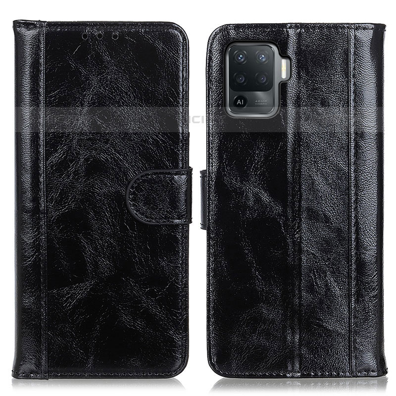 Custodia Portafoglio In Pelle Cover con Supporto D07Y per Oppo F19 Pro