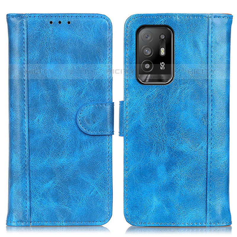 Custodia Portafoglio In Pelle Cover con Supporto D07Y per Oppo F19 Pro+ Plus 5G