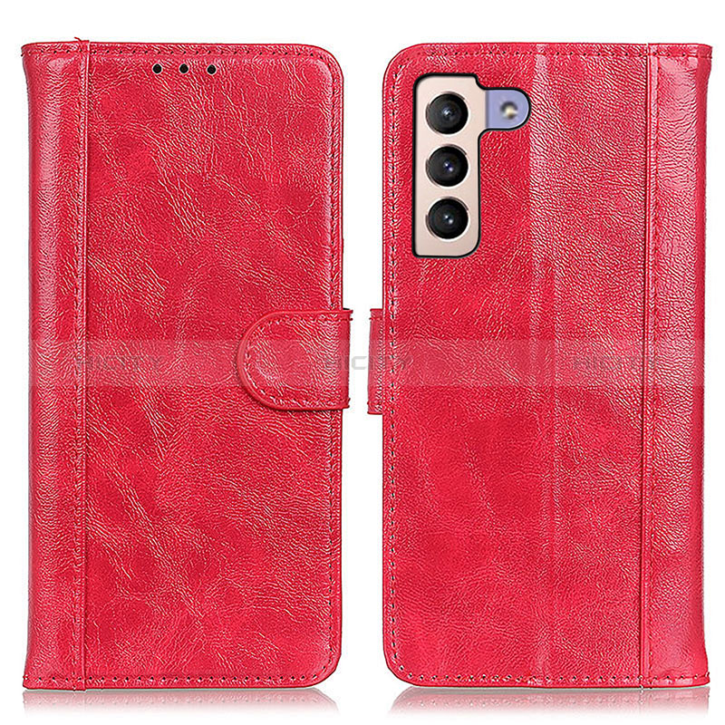 Custodia Portafoglio In Pelle Cover con Supporto D07Y per Samsung Galaxy S24 5G Rosso