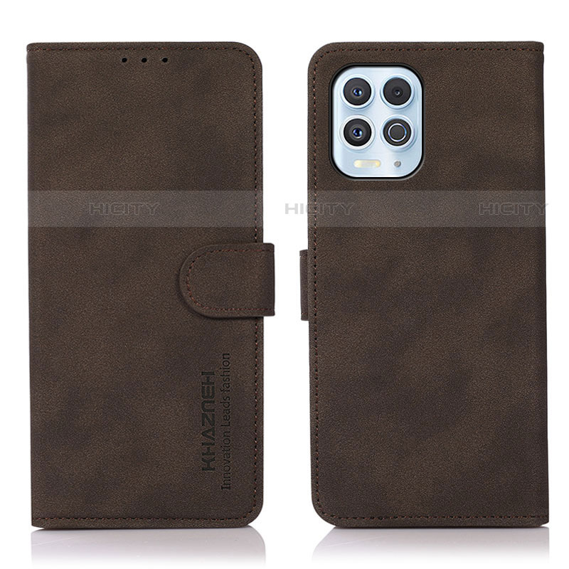 Custodia Portafoglio In Pelle Cover con Supporto D08Y per Motorola Moto Edge S 5G Marrone