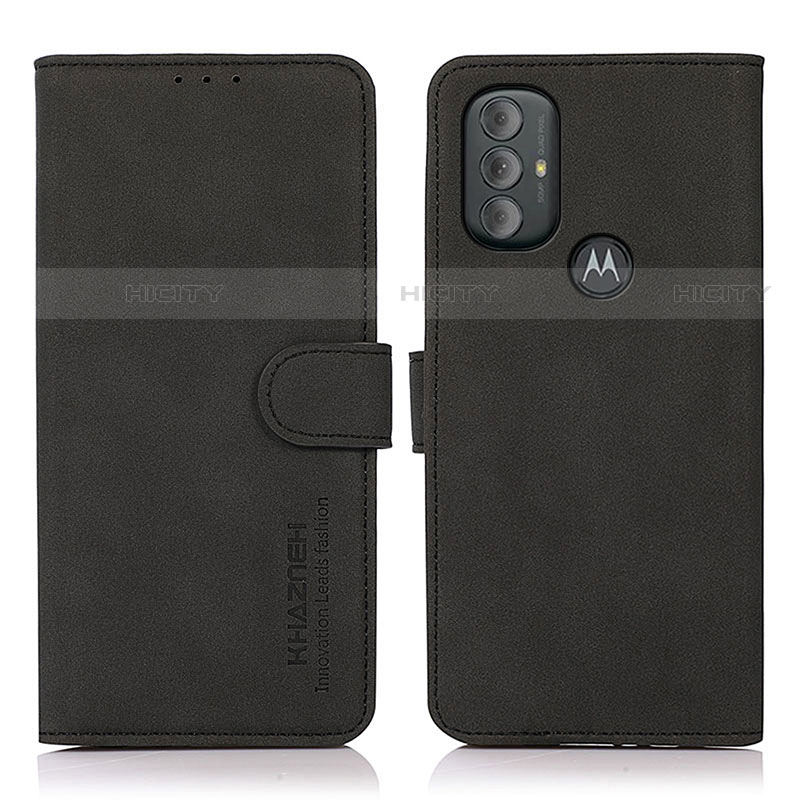 Custodia Portafoglio In Pelle Cover con Supporto D08Y per Motorola Moto G Play (2023) Nero