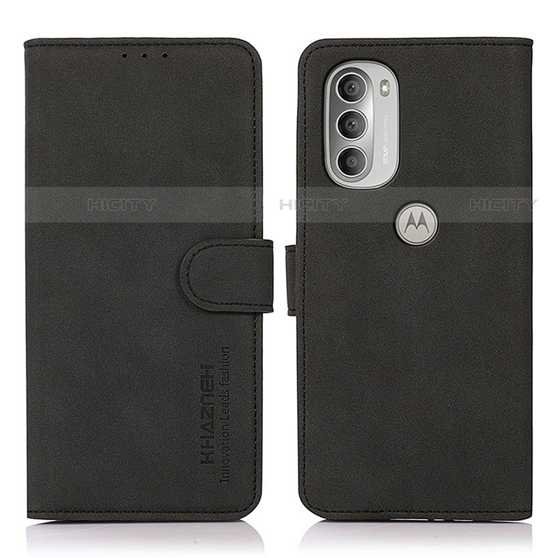 Custodia Portafoglio In Pelle Cover con Supporto D08Y per Motorola Moto G51 5G Nero