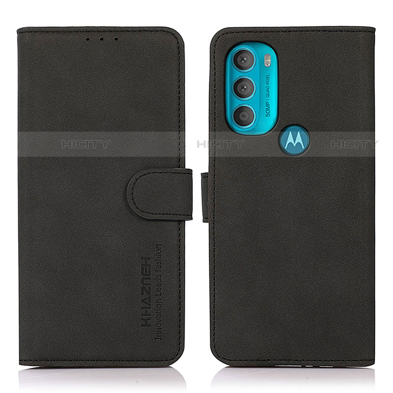 Custodia Portafoglio In Pelle Cover con Supporto D08Y per Motorola Moto G71 5G Nero