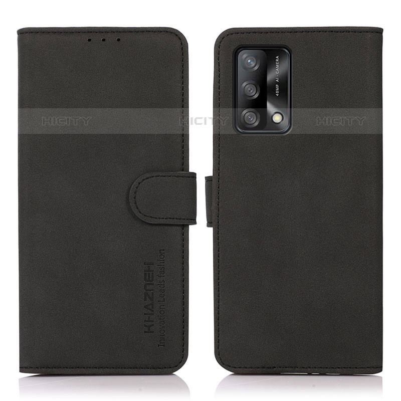 Custodia Portafoglio In Pelle Cover con Supporto D08Y per Oppo A74 4G Nero