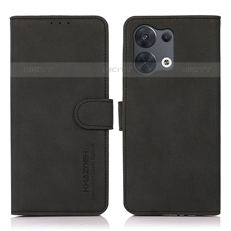 Custodia Portafoglio In Pelle Cover con Supporto D08Y per Oppo Reno8 Pro 5G Nero