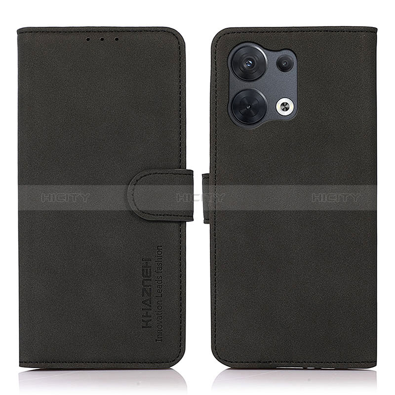 Custodia Portafoglio In Pelle Cover con Supporto D08Y per Oppo Reno9 Pro+ Plus 5G Nero