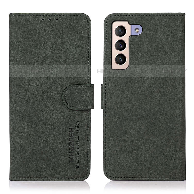 Custodia Portafoglio In Pelle Cover con Supporto D08Y per Samsung Galaxy S21 Plus 5G Verde