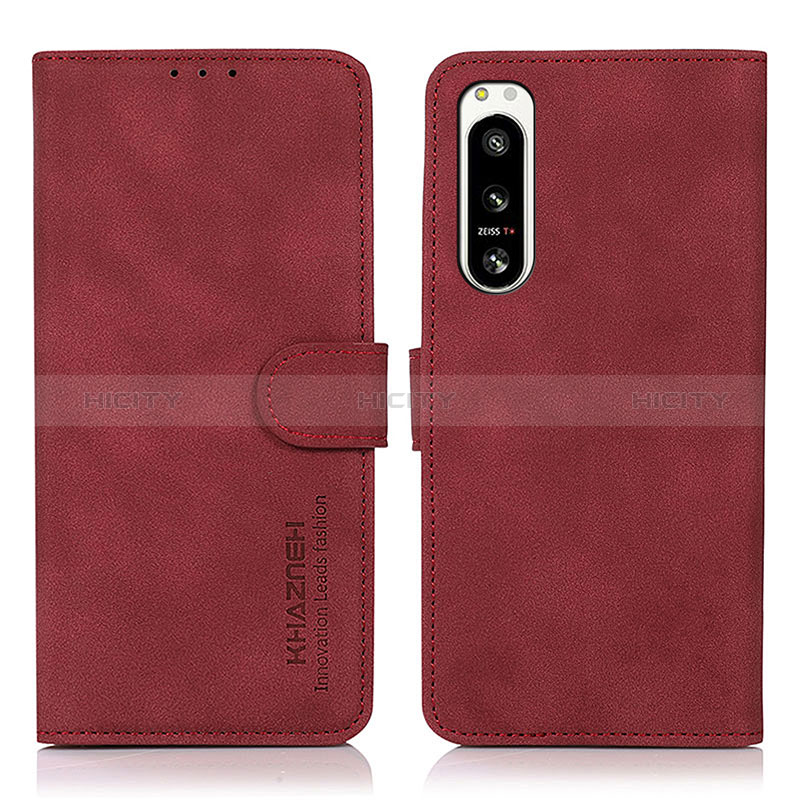 Custodia Portafoglio In Pelle Cover con Supporto D08Y per Sony Xperia 5 IV