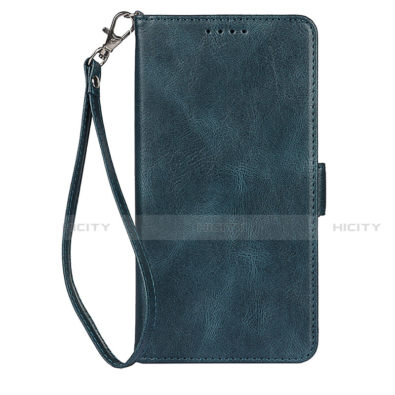 Custodia Portafoglio In Pelle Cover con Supporto D09T per Samsung Galaxy S21 5G Blu