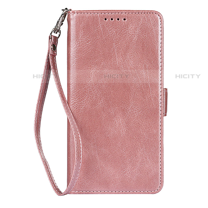 Custodia Portafoglio In Pelle Cover con Supporto D09T per Samsung Galaxy S22 Plus 5G Oro Rosa