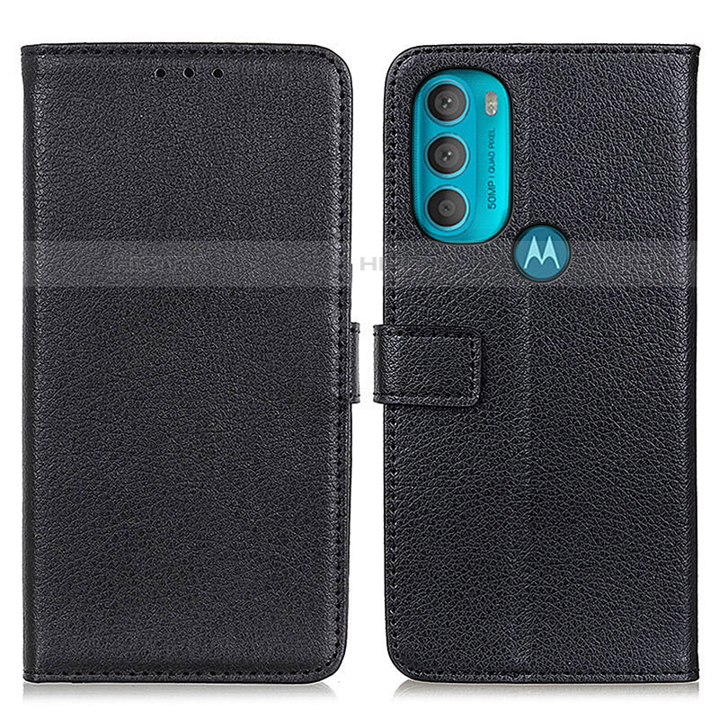 Custodia Portafoglio In Pelle Cover con Supporto D09Y per Motorola Moto G71 5G Nero