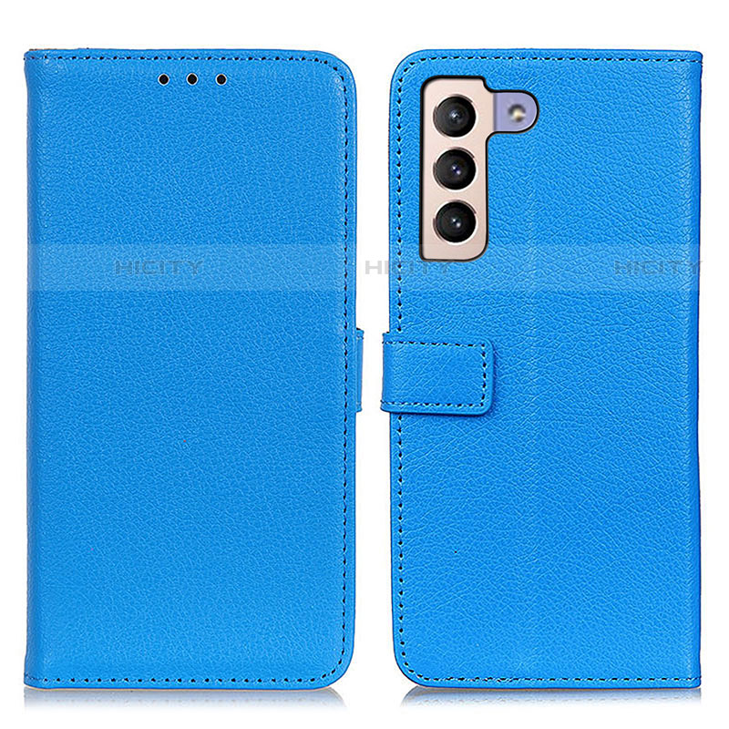 Custodia Portafoglio In Pelle Cover con Supporto D09Y per Samsung Galaxy S22 5G Cielo Blu