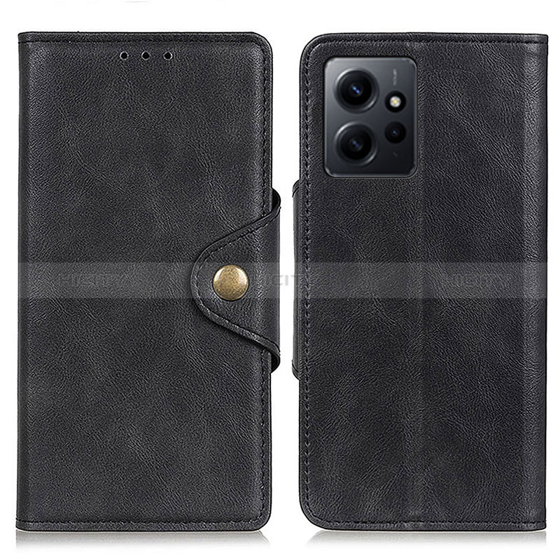 Custodia Portafoglio In Pelle Cover con Supporto D10Y per Xiaomi Redmi Note 12 4G Nero