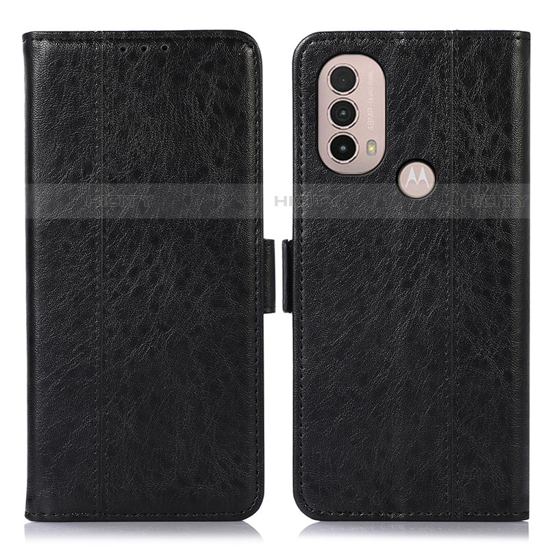 Custodia Portafoglio In Pelle Cover con Supporto D11Y per Motorola Moto E40 Nero