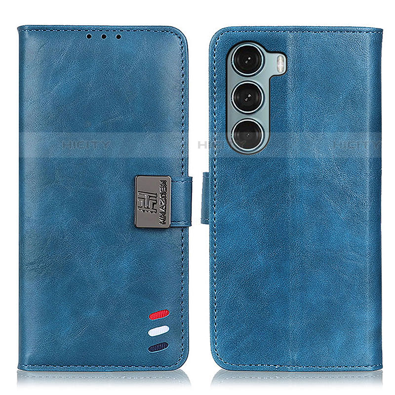 Custodia Portafoglio In Pelle Cover con Supporto D11Y per Motorola Moto Edge S30 5G Blu