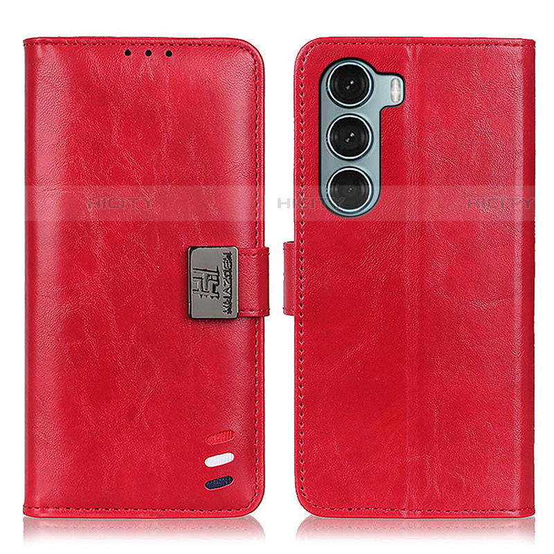 Custodia Portafoglio In Pelle Cover con Supporto D11Y per Motorola Moto Edge S30 5G Rosso