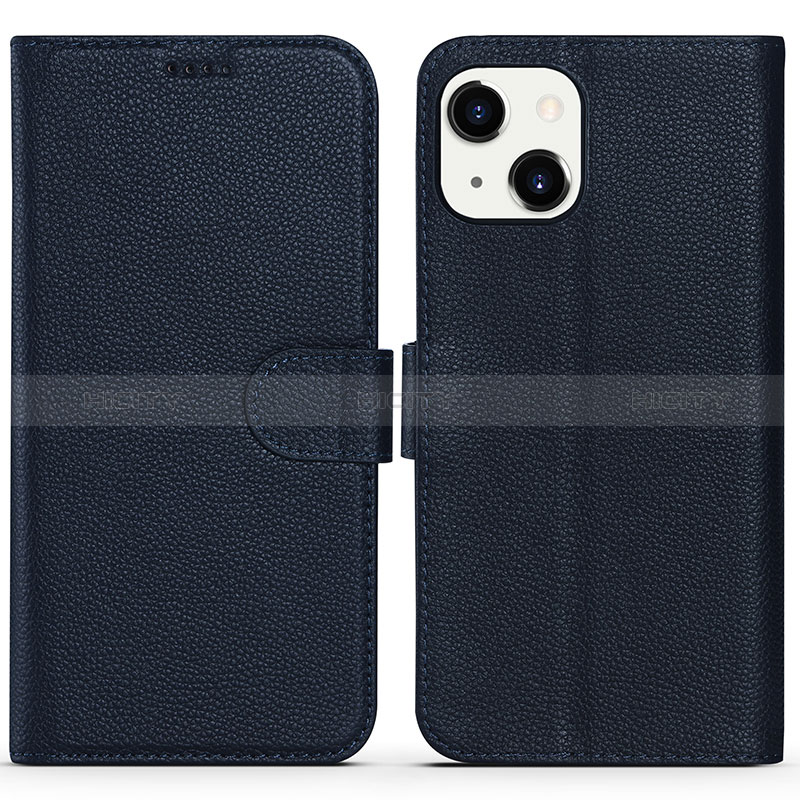 Custodia Portafoglio In Pelle Cover con Supporto DL1 per Apple iPhone 14 Blu