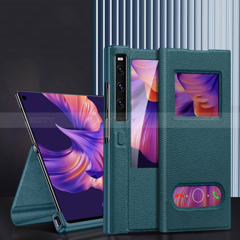 Custodia Portafoglio In Pelle Cover con Supporto DL4 per Huawei Mate Xs 2