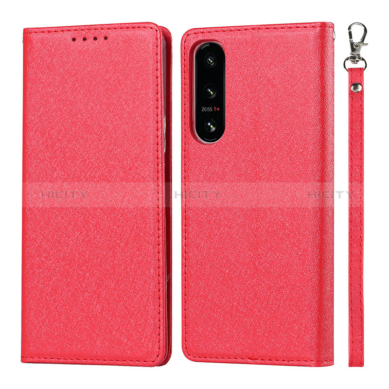 Custodia Portafoglio In Pelle Cover con Supporto DT1 per Sony Xperia 5 IV