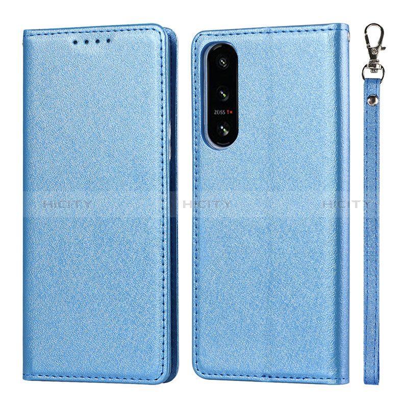 Custodia Portafoglio In Pelle Cover con Supporto DT1 per Sony Xperia 5 IV