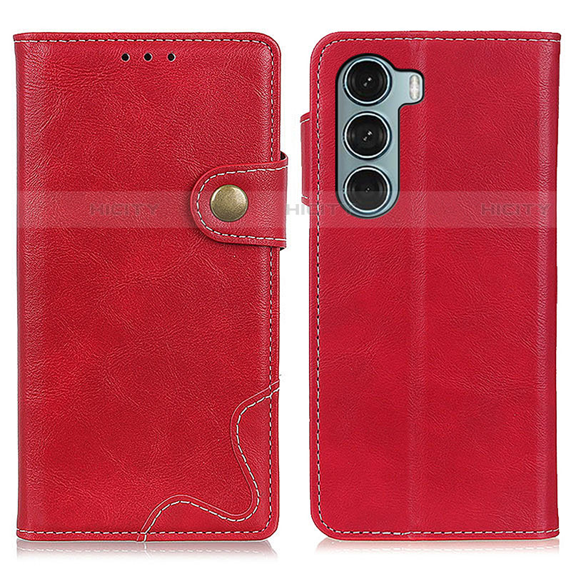 Custodia Portafoglio In Pelle Cover con Supporto DY01 per Motorola Moto Edge S30 5G Rosso