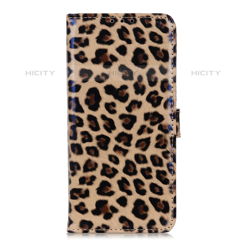 Custodia Portafoglio In Pelle Cover con Supporto DY01 per Oppo Reno5 F Marrone