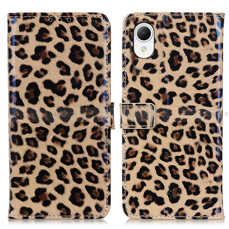 Custodia Portafoglio In Pelle Cover con Supporto DY01 per Samsung Galaxy A23 5G SC-56C Marrone