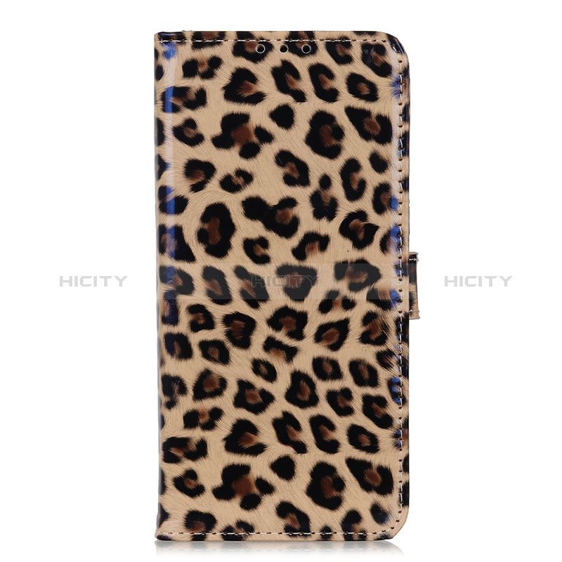 Custodia Portafoglio In Pelle Cover con Supporto DY01 per Sony Xperia 10 III Marrone