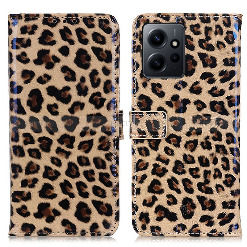 Custodia Portafoglio In Pelle Cover con Supporto DY01 per Xiaomi Redmi Note 12 4G Marrone