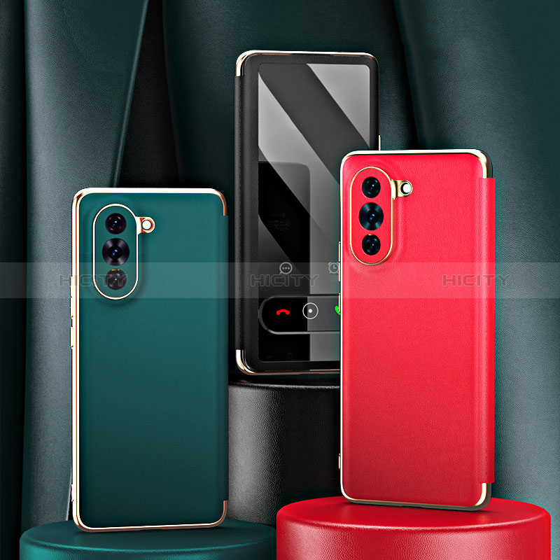 Custodia Portafoglio In Pelle Cover con Supporto GS1 per Huawei Nova 10 Pro