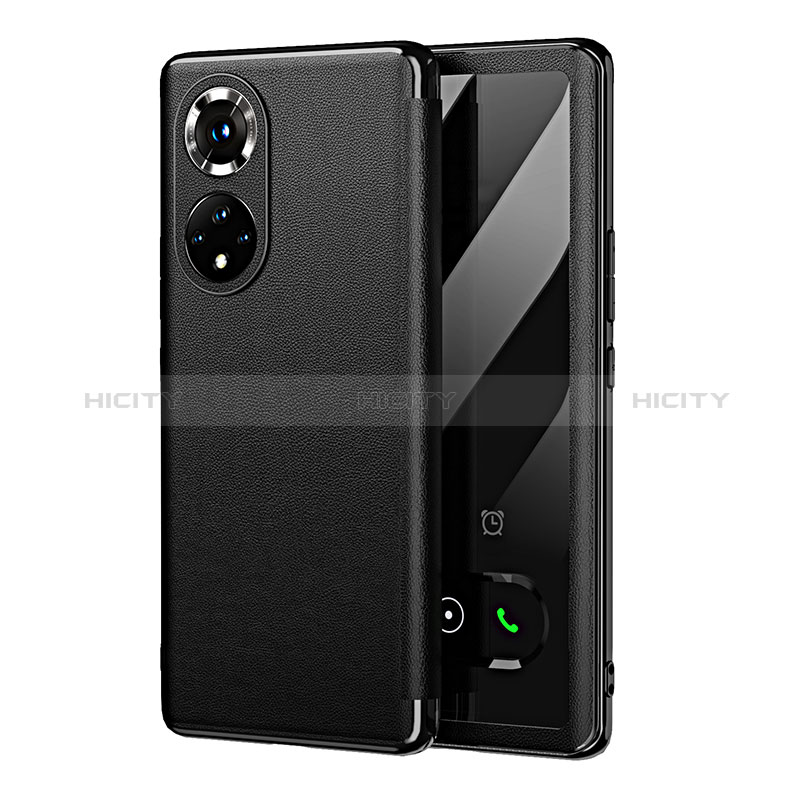 Custodia Portafoglio In Pelle Cover con Supporto GS1 per Huawei Nova 9 Pro Nero