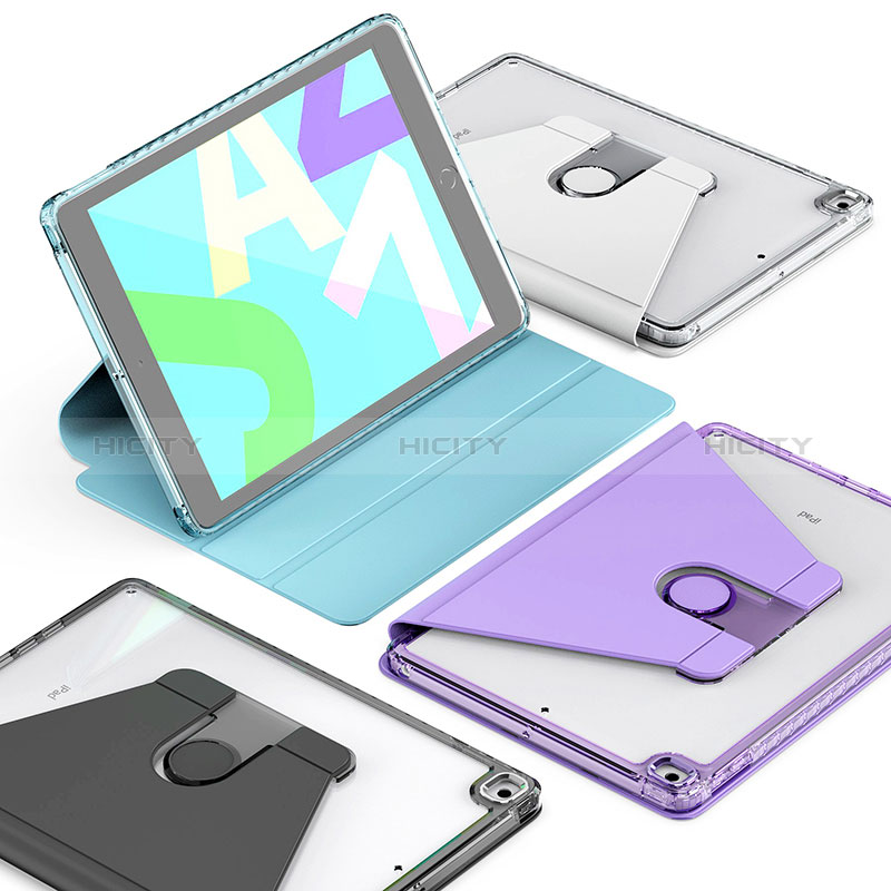 Custodia Portafoglio In Pelle Cover con Supporto H01 per Apple iPad 10.2 (2019)