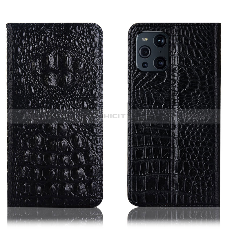 Custodia Portafoglio In Pelle Cover con Supporto H01P per Oppo Find X3 5G