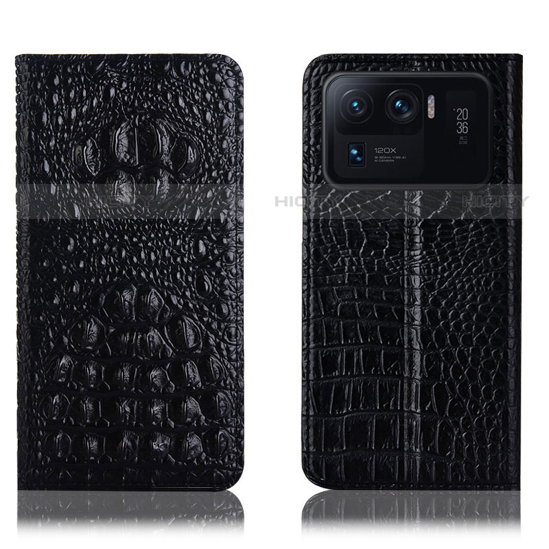 Custodia Portafoglio In Pelle Cover con Supporto H01P per Xiaomi Mi 11 Ultra 5G Nero