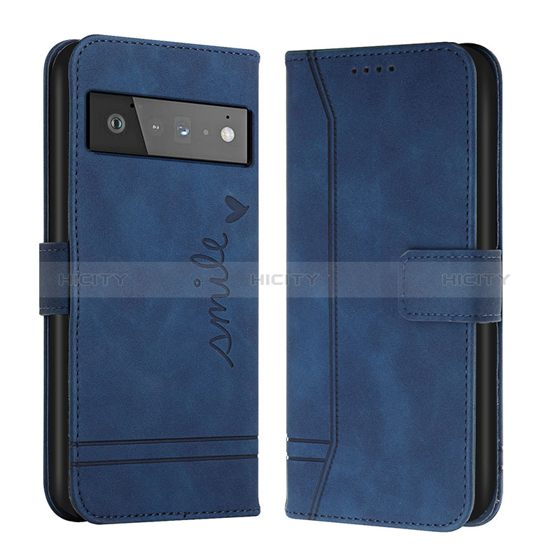 Custodia Portafoglio In Pelle Cover con Supporto H01X per Google Pixel 6 5G