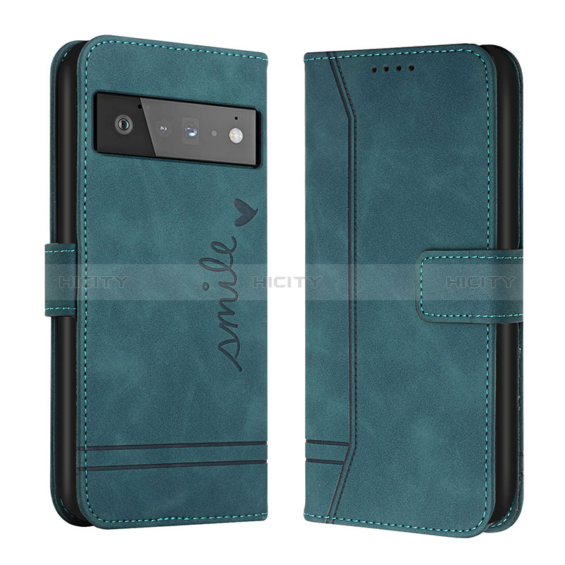 Custodia Portafoglio In Pelle Cover con Supporto H01X per Google Pixel 6 5G