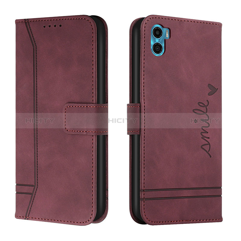 Custodia Portafoglio In Pelle Cover con Supporto H01X per Motorola Moto E22S