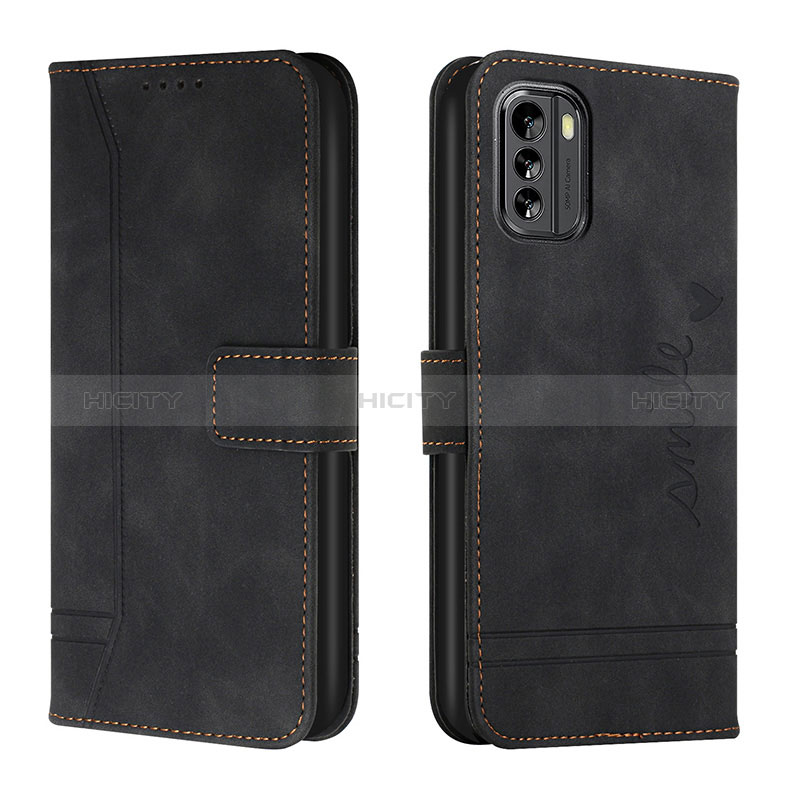 Custodia Portafoglio In Pelle Cover con Supporto H01X per Nokia G60 5G Nero